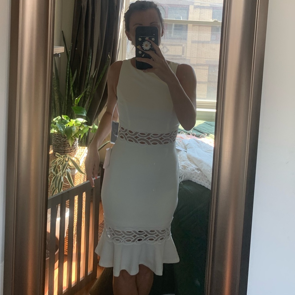 Lulu little white dress bodycon dress
